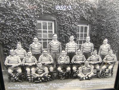 cc01181 1932 football.jpg; cc01181; 1932-1933 Rugger team; Photograph